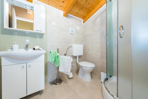 Koupelna v ubytování Guesthouse Miranda NP Krka