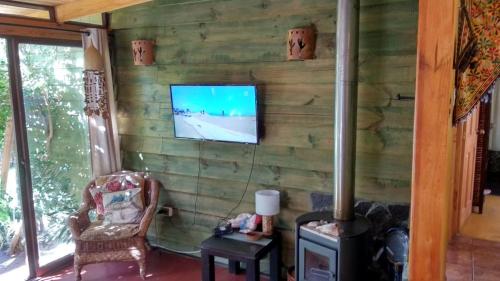 En TV eller et underholdningssystem på Pisco Elqui HolidayHome