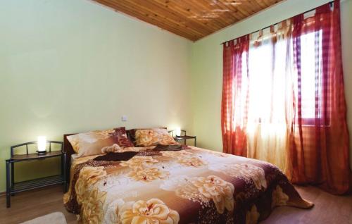 een slaapkamer met een groot bed en een raam bij Vito 2 in Pula