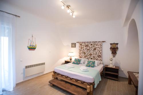 מיטה או מיטות בחדר ב-Villa Alba Mykonos