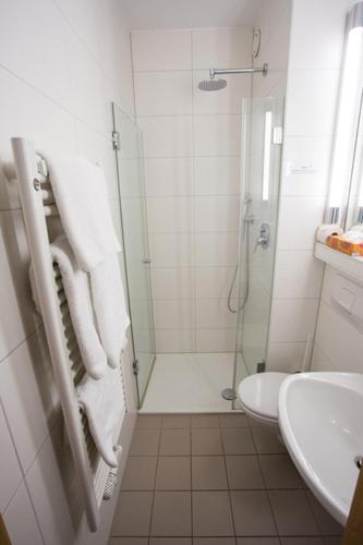 Koupelna v ubytování Landhotel Battenheimer Hof
