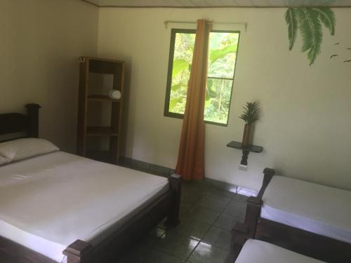 Cama ou camas em um quarto em Hotel Tortuga