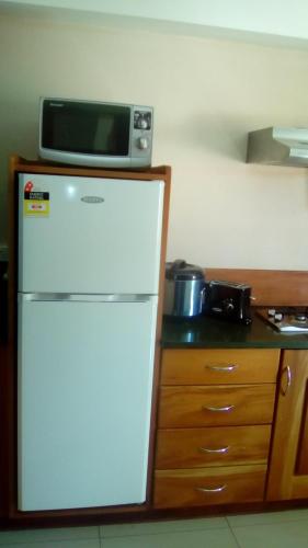 Η κουζίνα ή μικρή κουζίνα στο Al - Minhaj Service Apartments