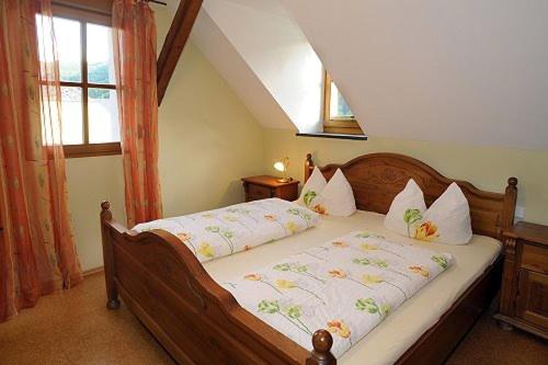 Un pat sau paturi într-o cameră la Gutshof Zenz