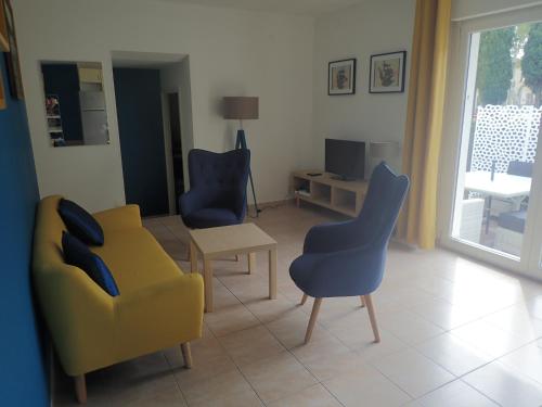 Posezení v ubytování Maison Bouzigues
