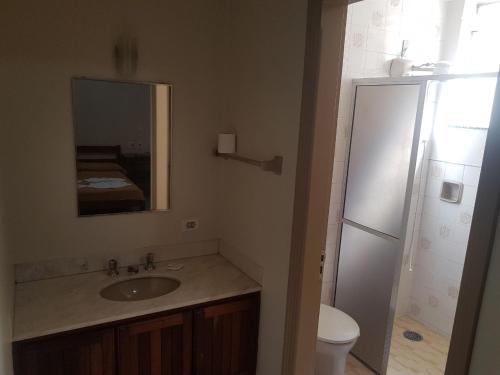 Koupelna v ubytování Scala Hotel Barretos