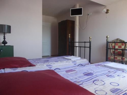 a bedroom with two beds in a room at Bolimowianka in Bolimów