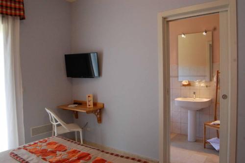Ένα μπάνιο στο B&B Le Antiche Cisterne