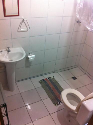 Casa do Cupim tesisinde bir banyo