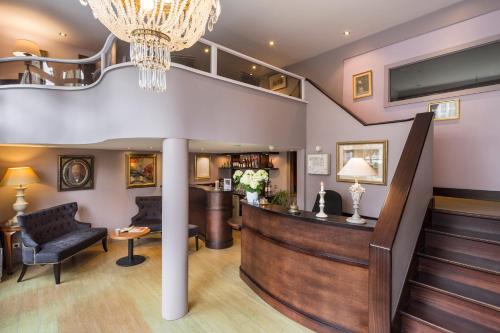 Zona de estar de Logis Maison Vauban - Hotel St Malo