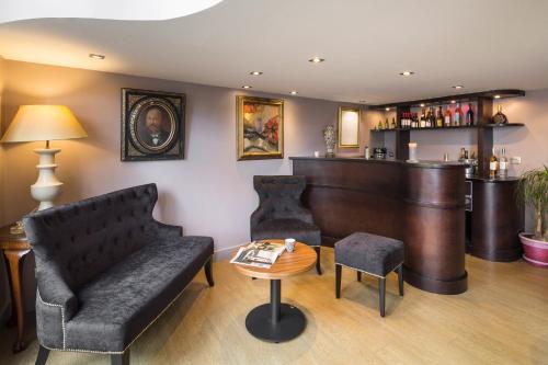 Zona de estar de Logis Maison Vauban - Hotel St Malo