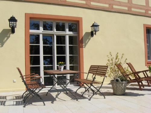 Patio nebo venkovní prostory v ubytování Urlaubsresidenz Marstall und Kanzlei im Schlossensemble
