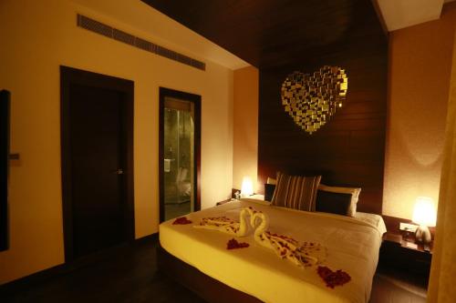 Una cama o camas en una habitación de Hotel Alleviate