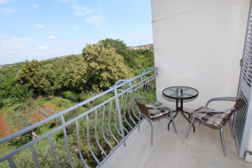 Balkón nebo terasa v ubytování Rooms Petra