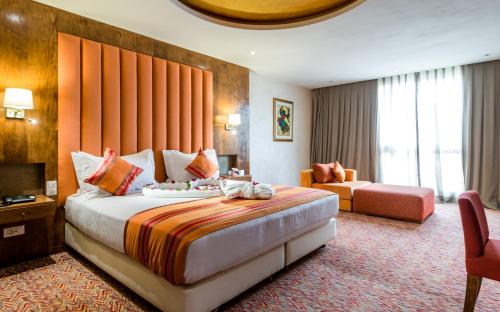 Postel nebo postele na pokoji v ubytování Sahara Hotel Agadir - Adults Only