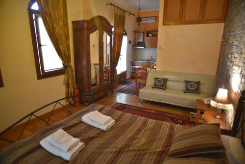 Letto o letti in una camera di Santa Marina Guesthouse
