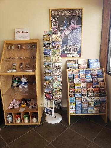 a book store with books and other items on display at Cody Legacy Inn & Suites in Cody