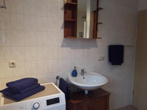 Koupelna v ubytování Ferienwohnung Rockmann