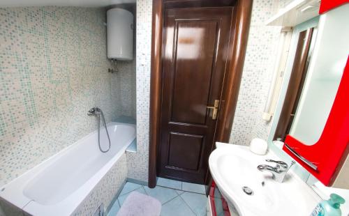 Koupelna v ubytování Guesthouse Stari Grad