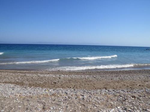 a rocky beach with the ocean in the background at Endless Summer Pool Flat in Ixia