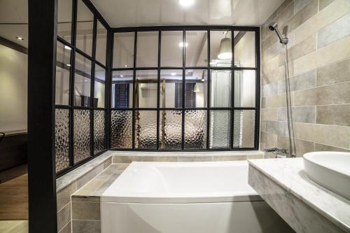 Koupelna v ubytování Hotel Stay 53