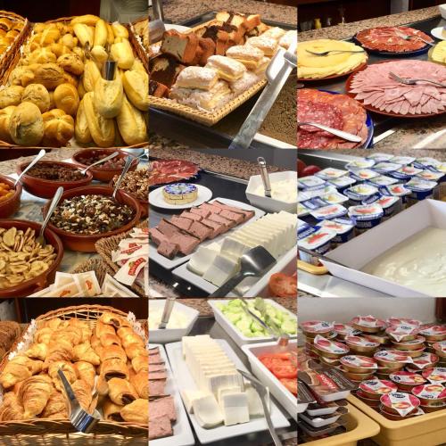 a collage of pictures of different types of food at Hotel Osiris Ibiza in San Antonio