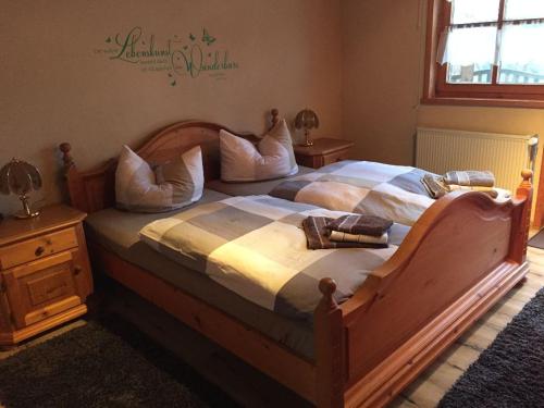 Postel nebo postele na pokoji v ubytování Landhaus Lex