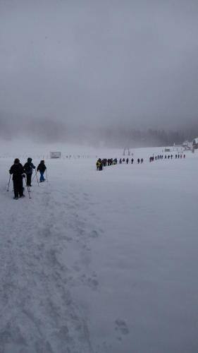 a group of people standing on the beach at Bed and Breakfast Eckele in Conco