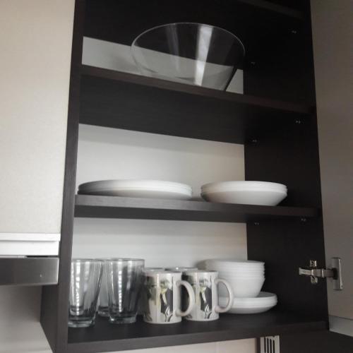 Η κουζίνα ή μικρή κουζίνα στο Stúdió 18 Apartman