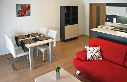 Posezení v ubytování Apartmína
