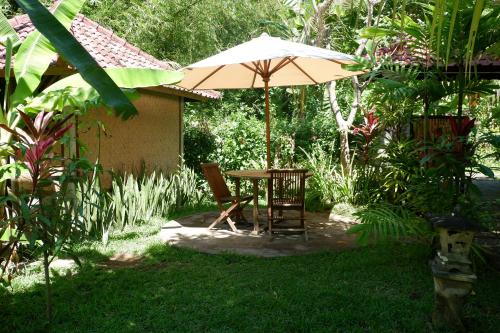 Jardín al aire libre en Villa Aditya