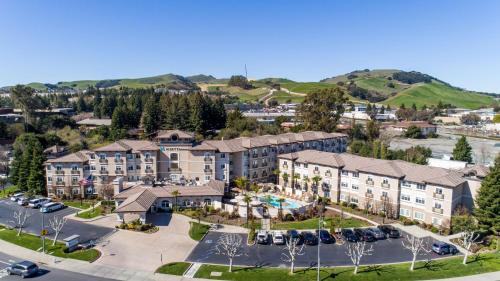 an aerial view of a apartment complex with a parking lot at Hyatt House San Ramon in San Ramon