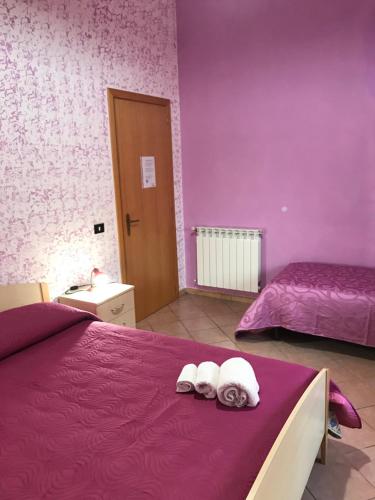 Postel nebo postele na pokoji v ubytování Cilento