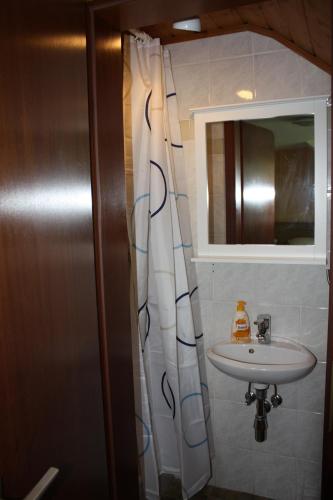 Koupelna v ubytování Haus am Zeiberberg