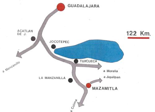 een vereenvoudigd diagram van een malariaparasiet bij Cabañas los Venados in Mazamitla