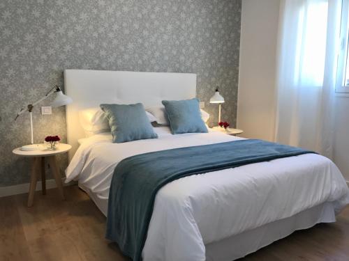 Cama o camas de una habitación en Apartamento Seaview