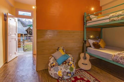 Cama o camas de una habitación en Zostel Chitkul