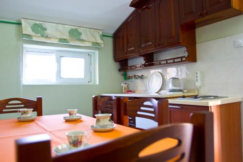 A kitchen or kitchenette at Apartments Gran Sasso