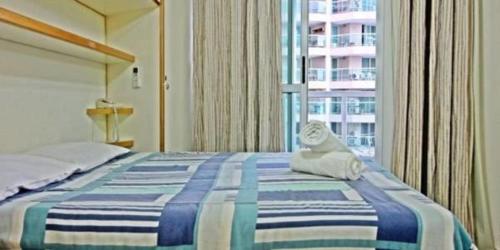 Katil atau katil-katil dalam bilik di Apartamento Marina