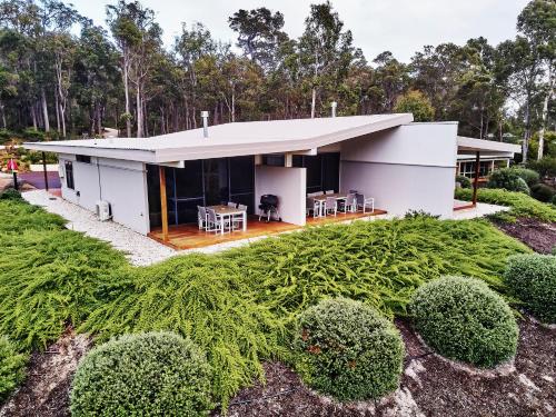 a rendering of a white house with a garden at Eight Willows Retreat in Margaret River Town