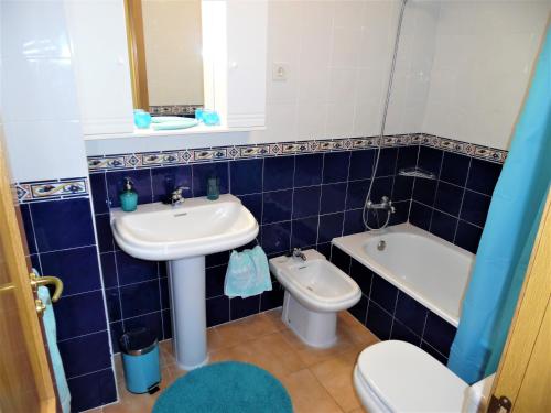 A bathroom at Playa de Altar Barreiros
