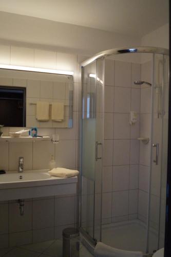 Koupelna v ubytování Hotel Forsthaus St. Hubertus