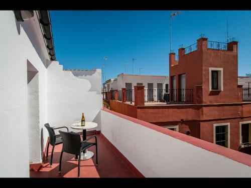 Un balcón o terraza de Hotel Murillo