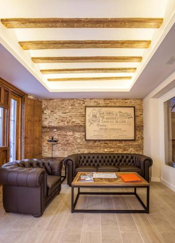 Χώρος καθιστικού στο Apartamentos Maier