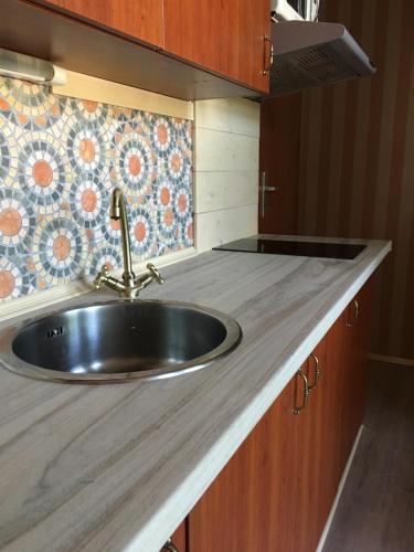 Kuchyňa alebo kuchynka v ubytovaní Apartmán Staré časy