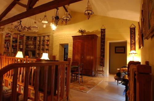 Χώρος καθιστικού στο Au Fond de la Cour