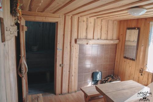 Koupelna v ubytování Atpūtas vieta Buki