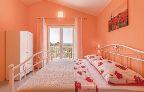 Ένα ή περισσότερα κρεβάτια σε δωμάτιο στο Villa Peroj 1525