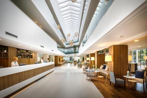 a view of the lobby of a hospital at Valamar Argosy Hotel in Dubrovnik