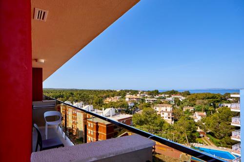 a balcony with a view of a city at MLL Mediterranean Bay - Adults Only in El Arenal
